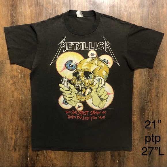 1988 METALLICA “ SHORTEST STRAW” SPRING FORD- SIZE L / MADE IN THE USA 🇺🇸 - Picture 2 of 4